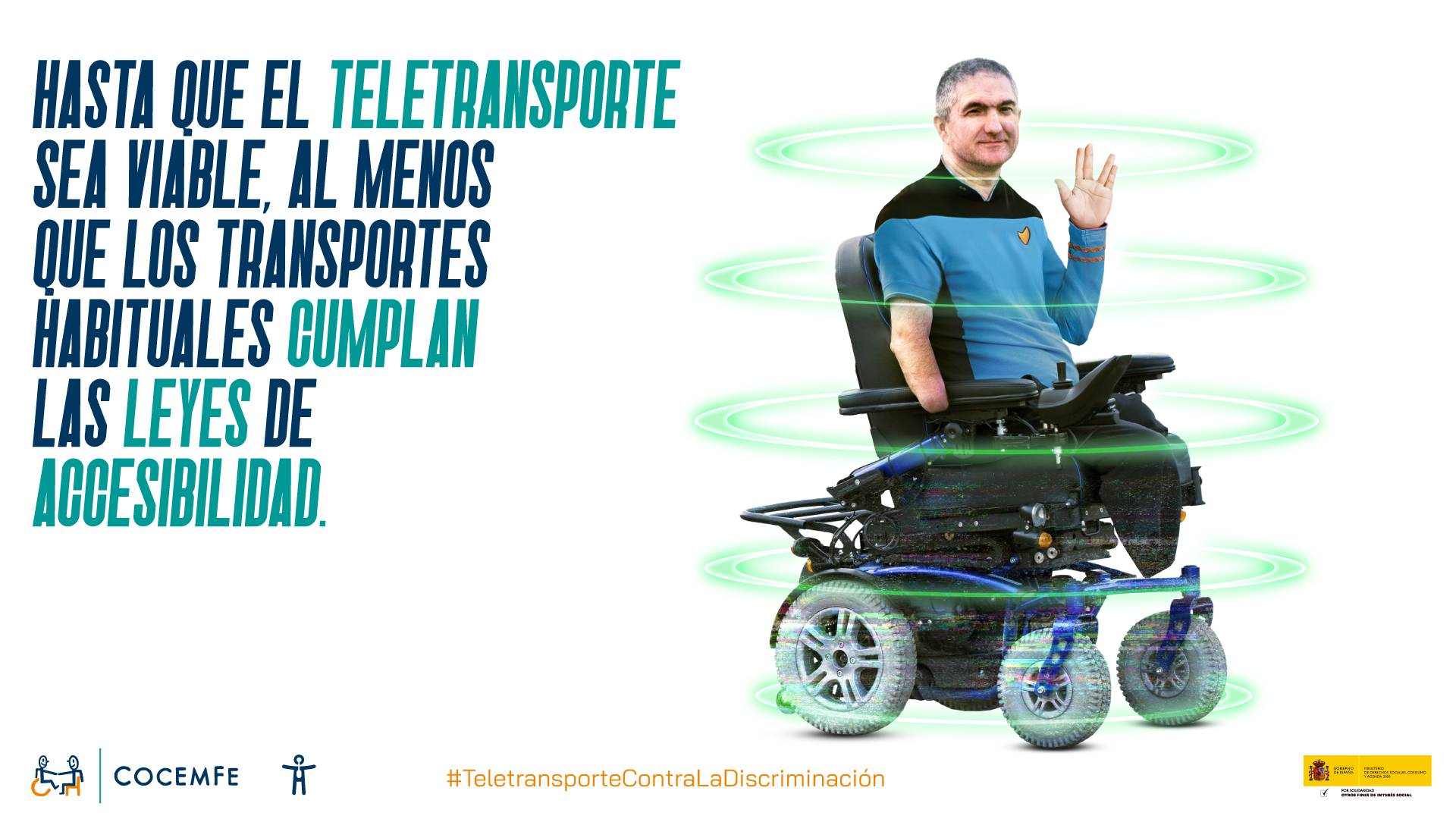 Hasta que el teletransporte sea viable, al menos que los transportes habituales cumplan las leyes de accesibilidad