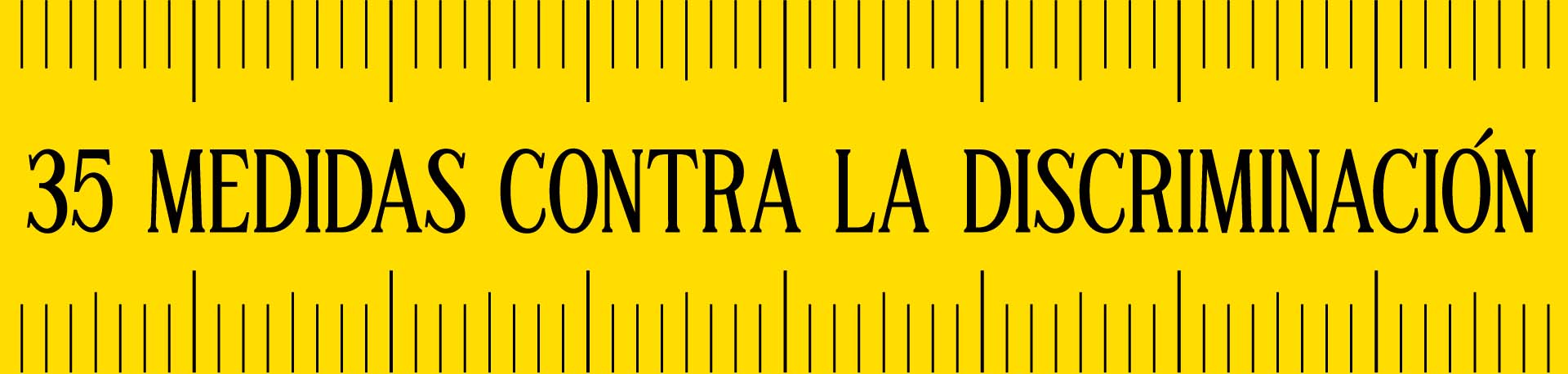 35 medidas contra la discriminación