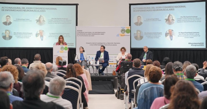 Imagen del 34º Congreso Nacional de Enfermedades Neuromusculares en Madrid, con más de 150 asistentes en el evento.