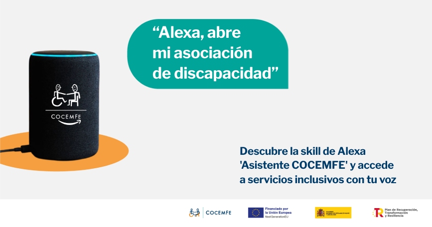 Habilidad "Asistente COCEMFE" en Alexa para accesibilidad