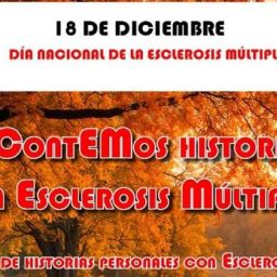 Cartel de la campaña de visibilidad 'ContEMos Historias' de AEDEM sobre la esclerosis múltiple