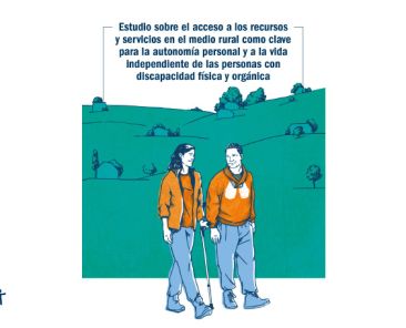 Portada del informe de COCEMFE sobre discapacidad en zonas rurales.