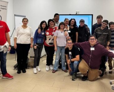 Participantes en un taller de RodaSex sobre educación sexual para personas con discapacidad